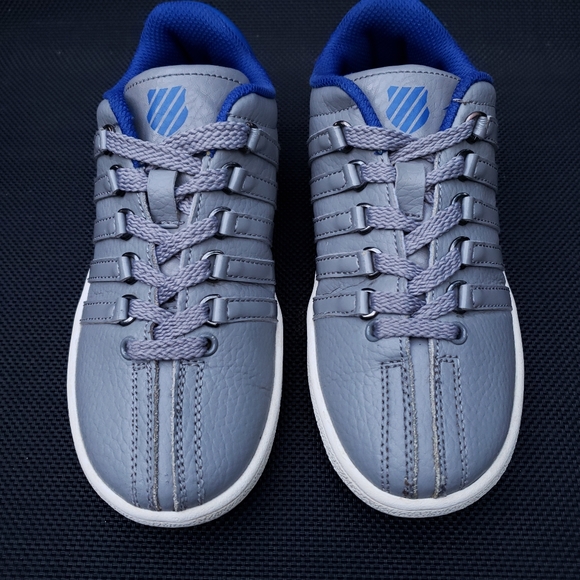K-Swiss Classic VN Sneakers Gray/Blue leather Size 13.5 little boy - Picture 13 of 16